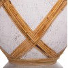 ΔΙΑΚΟΣΜΗΤΙΚΟ ΒΑΖΟ ΔΑΠΕΔΟΥ MAYNARD FIBER CEMENT ΛΕΥΚΟ--RATTAN Φ32x62.5Υεκ.