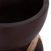 ΔΙΑΚΟΣΜΗΤΙΚΟ ΒΑΖΟ ΔΑΠΕΔΟΥ MAYNARD FIBER CEMENT ΣΟΚΟΛΑΤΙ-RATTAN Φ32x62.5Υεκ