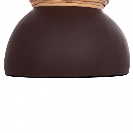 ΔΙΑΚΟΣΜΗΤΙΚΟ ΒΑΖΟ ΔΑΠΕΔΟΥ MAYNARD FIBER CEMENT ΣΟΚΟΛΑΤΙ-RATTAN Φ27.5x50Υεκ