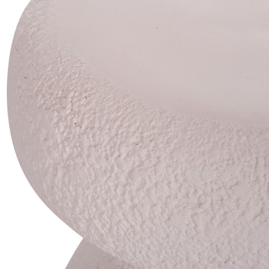 ΣΚΑΜΠΟ ΣΤΡΟΓΓΥΛΟ INTERON FIBER CEMENT ΣΕ ΛΕΥΚΟ Φ34x39Υεκ.