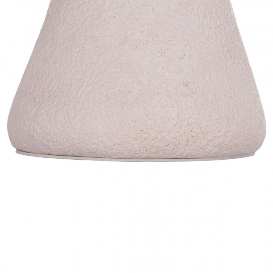 ΣΚΑΜΠΟ ΣΤΡΟΓΓΥΛΟ INTERON FIBER CEMENT ΣΕ ΛΕΥΚΟ Φ34x39Υεκ.