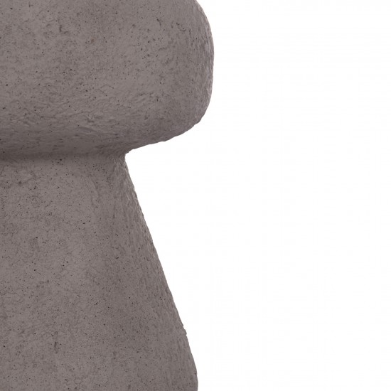 ΣΚΑΜΠΟ ΣΤΡΟΓΓΥΛΟ INTERON FIBER CEMENT ΣΕ ΓΚΡΙ Φ34x39Υεκ.