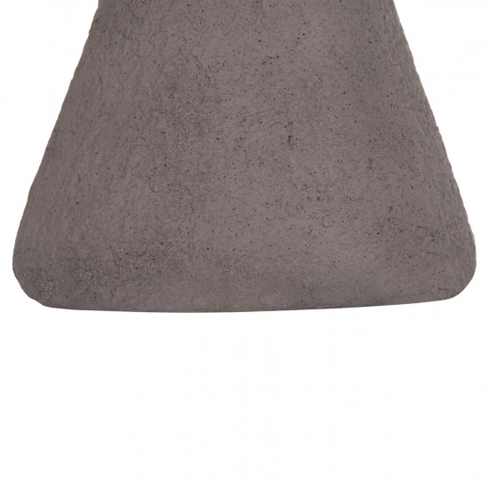 ΣΚΑΜΠΟ ΣΤΡΟΓΓΥΛΟ INTERON FIBER CEMENT ΣΕ ΓΚΡΙ Φ34x39Υεκ.