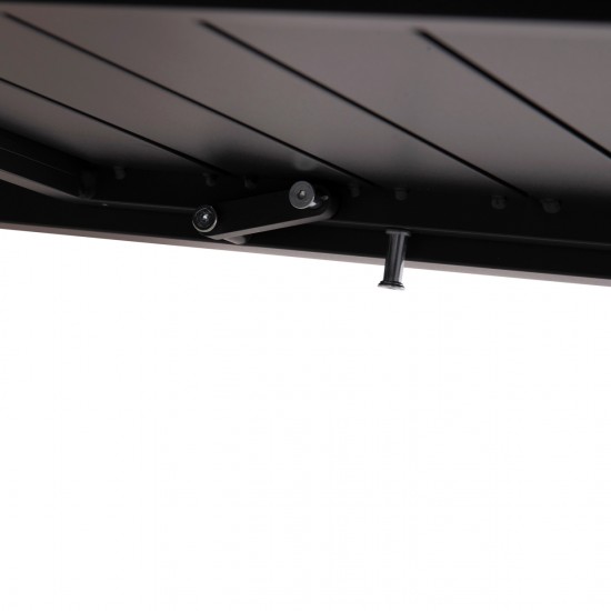 ΣΕΤ ΤΡΑΠΕΖΑΡΙΑΣ ΕΞ.ΧΩΡΟΥ 7ΤΜΧ KRUM ΣΚΟΥΡΟ ΓΚΡΙ ΑΛΟΥΜΙΝΙΟ-P.E.TWISTED RATTAN