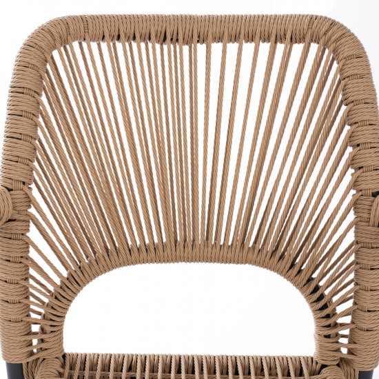 ΣΕΤ ΤΡΑΠΕΖΑΡΙΑΣ ΕΞ.ΧΩΡΟΥ 7ΤΜΧ KRUM ΣΚΟΥΡΟ ΓΚΡΙ ΑΛΟΥΜΙΝΙΟ-P.E.TWISTED RATTAN