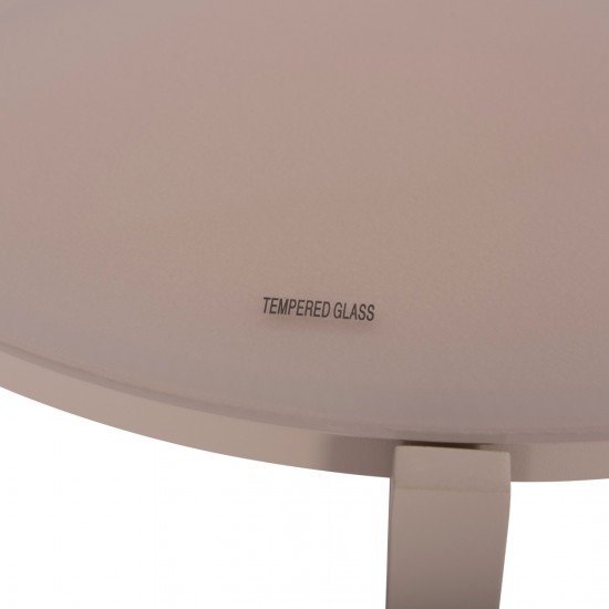 ΣΕΤ ΣΑΛΟΝΙ 4ΤΜΧ JULIETTE ΚΑΠΟΥΤΣΙΝΟ ΑΛΟΥΜΙΝΙΟ-TEXTILENE--TEMPERED GLASS