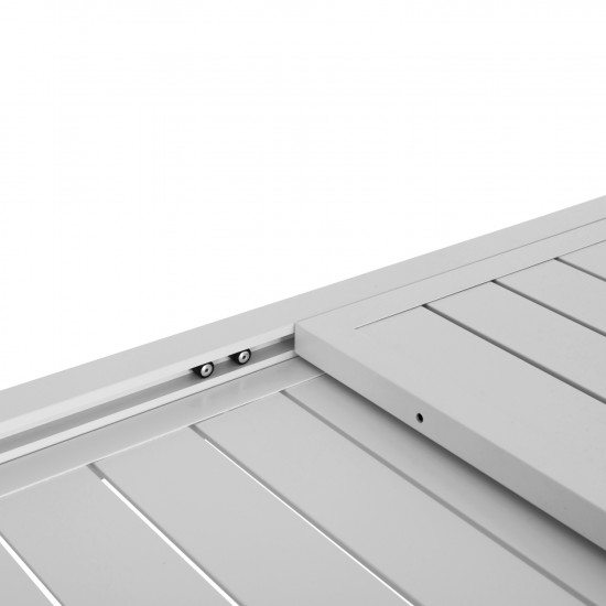 ΣΕΤ ΤΡΑΠΕΖΑΡΙΑΣ ΕΞ.ΧΩΡΟΥ 7ΤΜΧ KRUM ΛΕΥΚΟ ΑΛΟΥΜΙΝΙΟ--P.E.TWISTED RATTAN