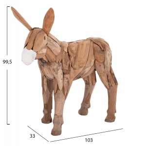 ΔΙΑΚΟΣΜΗΤΙΚΟ ΓΑΙΔΟΥΡΑΚΙ ΑΝΑΚΥΛΩΜΕΝΟ ΞΥΛΟ ΤΕΑΚ ΣΕ ΦΥΣΙΚΟ 103x33x99,5Υεκ.