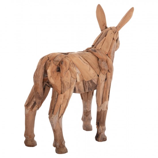 ΔΙΑΚΟΣΜΗΤΙΚΟ ΓΑΙΔΟΥΡΑΚΙ ΑΝΑΚΥΛΩΜΕΝΟ ΞΥΛΟ ΤΕΑΚ ΣΕ ΦΥΣΙΚΟ 103x33x99,5Υεκ.