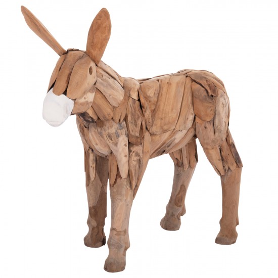 ΔΙΑΚΟΣΜΗΤΙΚΟ ΓΑΙΔΟΥΡΑΚΙ ΑΝΑΚΥΛΩΜΕΝΟ ΞΥΛΟ ΤΕΑΚ ΣΕ ΦΥΣΙΚΟ 103x33x99,5Υεκ.