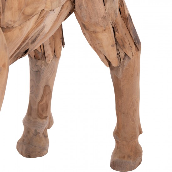 ΔΙΑΚΟΣΜΗΤΙΚΟ ΓΑΙΔΟΥΡΑΚΙ ΑΝΑΚΥΛΩΜΕΝΟ ΞΥΛΟ ΤΕΑΚ ΣΕ ΦΥΣΙΚΟ 103x33x99,5Υεκ.