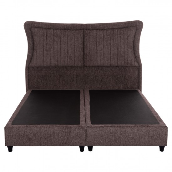 ΚΡEΒΑΤΙ ΔΙΠΛΟ NESTOR ΥΦΑΣΜΑ ΜΠΟΥΚΛΕ ΚΑΦΕ ΓΙΑ ΣΤΡΩΜΑ 160x200εκ.