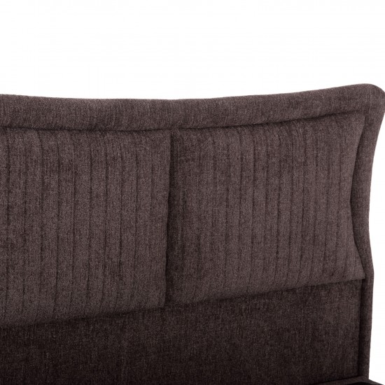 ΚΡEΒΑΤΙ ΔΙΠΛΟ NESTOR ΥΦΑΣΜΑ ΜΠΟΥΚΛΕ ΚΑΦΕ ΓΙΑ ΣΤΡΩΜΑ 160x200εκ.