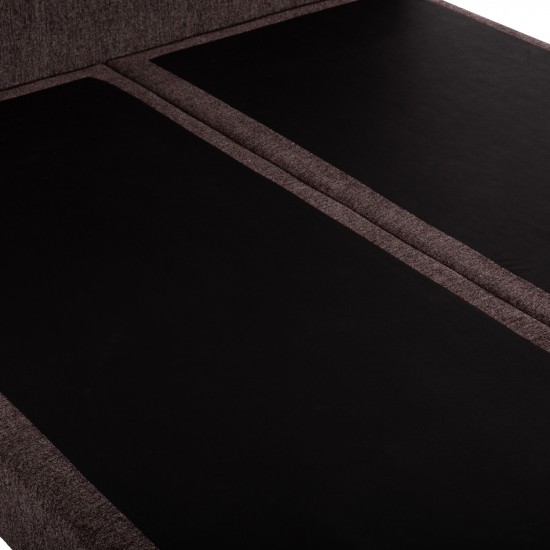 ΚΡEΒΑΤΙ ΔΙΠΛΟ NESTOR ΥΦΑΣΜΑ ΜΠΟΥΚΛΕ ΚΑΦΕ ΓΙΑ ΣΤΡΩΜΑ 160x200εκ.