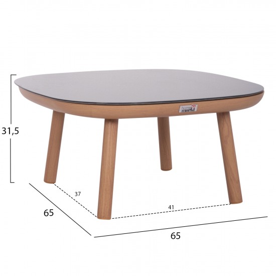 ΣΕΤ ΣΑΛΟΝΙ ΕΞ.ΧΩΡΟΥ 5ΤΜΧ KROM ΑΛΟΥΜΙΝΙΟ ΣΧΟΙΝΙ STRAP 3D PRINTED ΓΥΑΛΙ