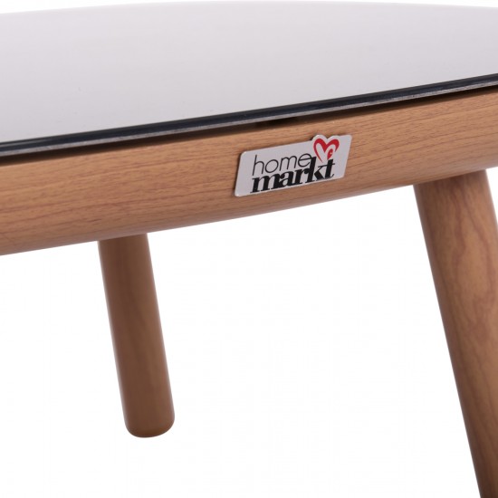 ΣΕΤ ΣΑΛΟΝΙ ΕΞ.ΧΩΡΟΥ 5ΤΜΧ KROM ΑΛΟΥΜΙΝΙΟ ΣΧΟΙΝΙ STRAP 3D PRINTED ΓΥΑΛΙ