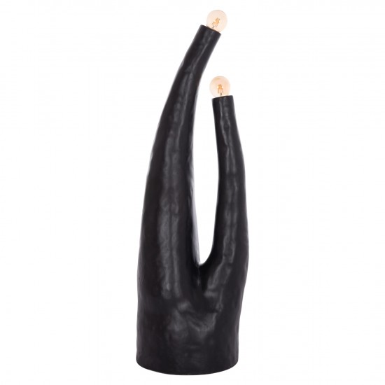 ΔΙΑΚΟΣΜΗΤΙΚΟ ΦΩΤΙΣΤΙΚΟ ΔΑΠΕΔΟΥ TUSKEN FIBER CEMENT-ΜΑΥΡΟ 50x43x145Υεκ.