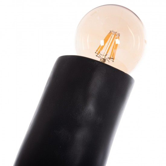 ΔΙΑΚΟΣΜΗΤΙΚΟ ΦΩΤΙΣΤΙΚΟ ΔΑΠΕΔΟΥ TUSKEN FIBER CEMENT-ΜΑΥΡΟ 50x43x145Υεκ.