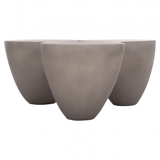 ΤΡΑΠΕΖΙ ΣΑΛΟΝΙΟΥ SALLEN FIBER CEMENT ΣΕ ΓΚΡΙ 108x94x38,5Υεκ.