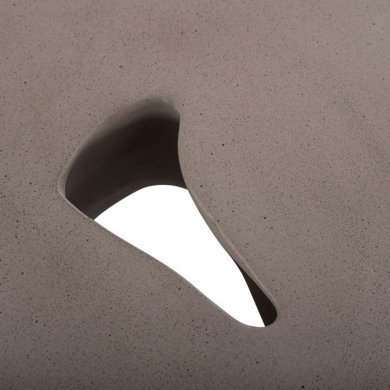 ΤΡΑΠΕΖΙ ΣΑΛΟΝΙΟΥ SALLEN FIBER CEMENT ΣΕ ΓΚΡΙ 108x94x38,5Υεκ.