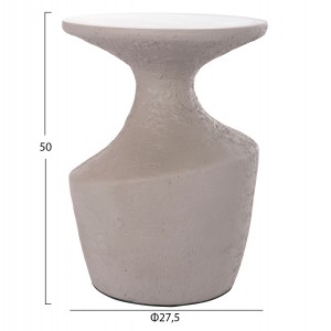 ΤΡΑΠΕΖΙ ΒΟΗΘΗΤΙΚΟ REBON FIBER CEMENT ΣΕ ΓΚΡΙ Φ27.5x50Υεκ.