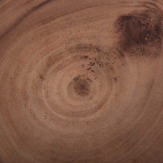 ΤΡΑΠΕΖΙ ΒΟΗΘΗΤΙΚΟ PUFFAT FIBER CEMENT ΛΕΥΚΟ- ΞΥΛΟ TEAK TOP Φ45x46Υεκ.