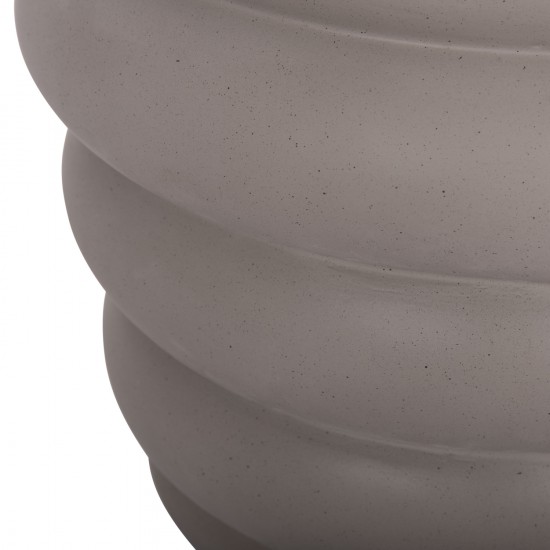 ΤΡΑΠΕΖΙ ΒΟΗΘΗΤΙΚΟ PUFFAT FIBER CEMENT ΓΚΡΙ- ΞΥΛΟ TEAK TOP Φ45x46Υεκ.