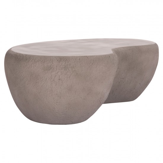 ΤΡΑΠΕΖΙ ΣΑΛΟΝΙΟΥ GERSON FIBER CEMENT ΣΕ ΓΚΡΙ 122x78,5x40Υεκ.