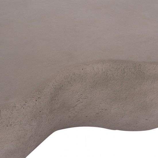 ΤΡΑΠΕΖΙ ΣΑΛΟΝΙΟΥ GERSON FIBER CEMENT ΣΕ ΓΚΡΙ 122x78,5x40Υεκ.