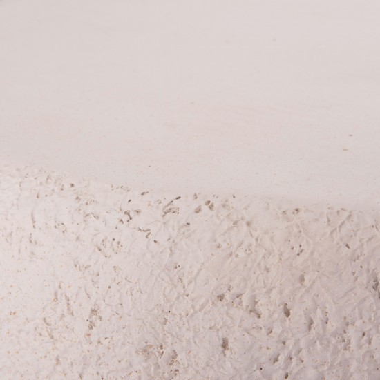 ΤΡΑΠΕΖΙ ΣΑΛΟΝΙΟΥ GERSON FIBER CEMENT ΣΕ ΛΕΥΚΟ--104x72x40Υεκ.