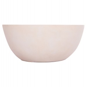 ΤΡΑΠΕΖΙ ΣΑΛΟΝΙΟΥ ΣΤΡΟΓΓΥΛΟ ALLAN FIBER CEMENT ΣΕ ΛΕΥΚΟ Φ92x49Υεκ.