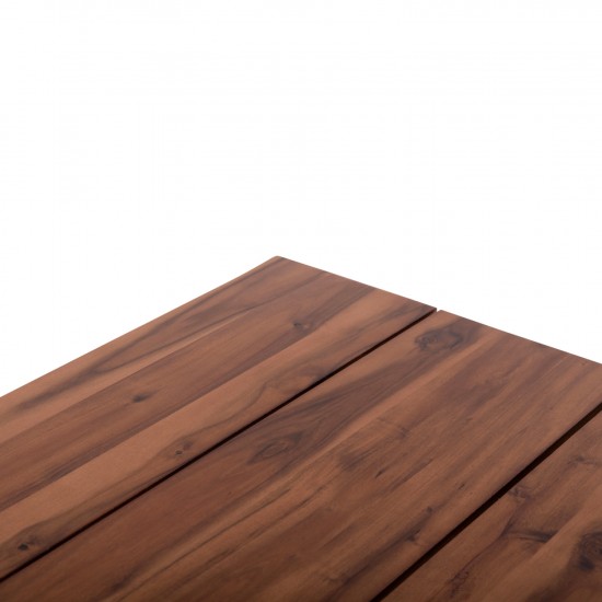 ΤΡΑΠΕΖΙ ΤΡΑΠΕΖΑΡΙΑΣ FRIGGO ΞΥΛΟ ΑΚΑΚΙΑΣ--ΠΟΔΙΑ ΜΕΤΑΛΛΙΚΑ 140x80x77Υεκ.