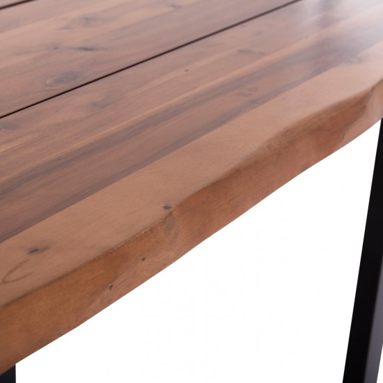 ΤΡΑΠΕΖΙ ΤΡΑΠΕΖΑΡΙΑΣ FRIGGO ΞΥΛΟ ΑΚΑΚΙΑΣ--ΠΟΔΙΑ ΜΕΤΑΛΛΙΚΑ 160x80x77Υεκ.