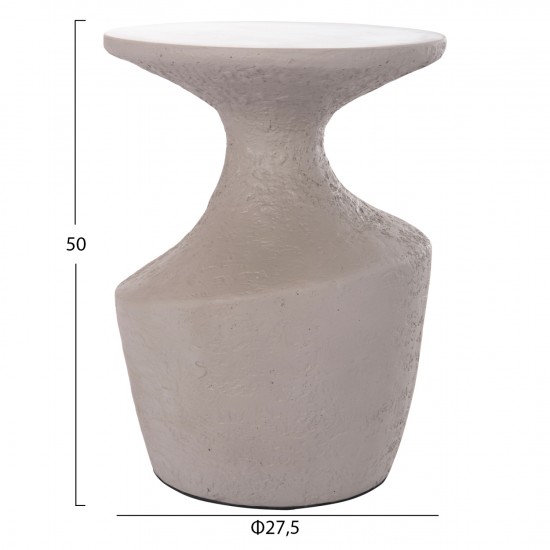 ΣΕΤ ΒΟΗΘΗΤΙΚΑ ΤΡΑΠΕΖΙΑ REBON 2ΤΜΧ FIBER CEMENT ΣΕ ΓΚΡΙ--Φ40εκ & Φ27,5εκ