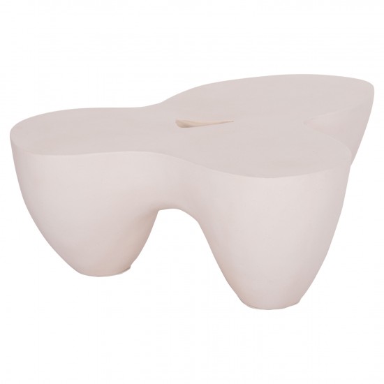 ΤΡΑΠΕΖΙ ΣΑΛΟΝΙΟΥ SALLEN FIBER CEMENT ΣΕ ΛΕΥΚΟ 108x94x38,5Υεκ.