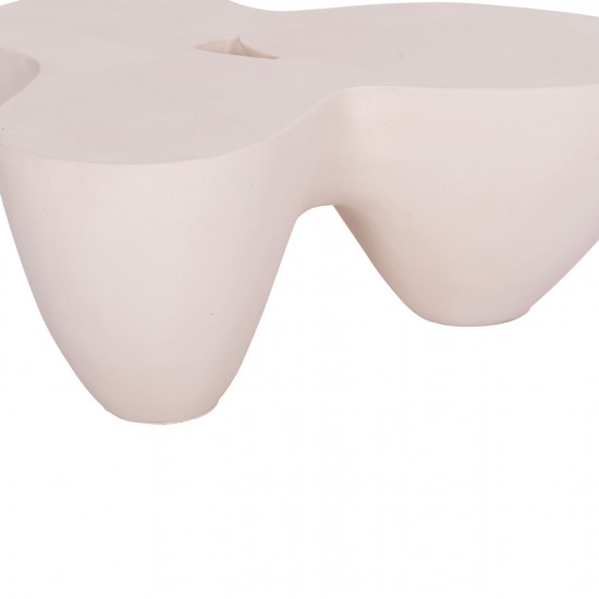 ΤΡΑΠΕΖΙ ΣΑΛΟΝΙΟΥ SALLEN FIBER CEMENT ΣΕ ΛΕΥΚΟ 108x94x38,5Υεκ.