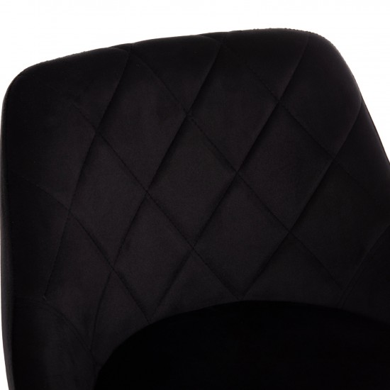 ΣΚΑΜΠΟ ΜΠΑΡ ROSE ΜΕ ΑΜΟΡΤΙΣΕΡ ΧΡΩΜΙΟΥ & ΜΑΥΡΟ ΒΕΛΟΥΔΟ 48x45x105Υεκ.