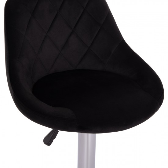 ΣΚΑΜΠΟ ΜΠΑΡ ROSE ΜΕ ΑΜΟΡΤΙΣΕΡ ΧΡΩΜΙΟΥ & ΜΑΥΡΟ ΒΕΛΟΥΔΟ 48x45x105Υεκ.