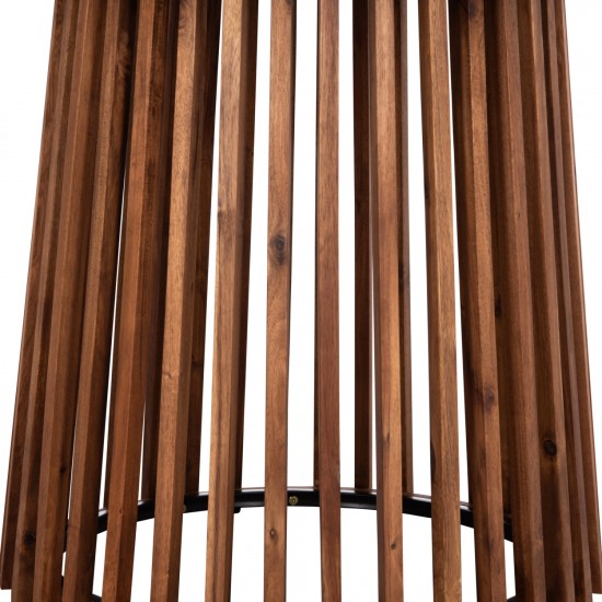 ΤΡΑΠΕΖΙ ΣΤΡΟΓΓΥΛΟ ΕΞ.ΧΩΡΟΥ CRISTOBAL ΞΥΛΟ ΑΚΑΚΙΑΣ-CEMENT TOP Φ120x77Υεκ