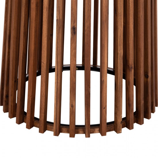 ΤΡΑΠΕΖΙ ΣΤΡΟΓΓΥΛΟ ΕΞ.ΧΩΡΟΥ CRISTOBAL ΞΥΛΟ ΑΚΑΚΙΑΣ-CEMENT TOP Φ120x77Υεκ