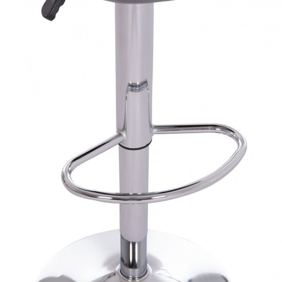 ΣΚΑΜΠΟ ΜΠΑΡ ROSE ΜΕ ΑΜΟΡΤΙΣΕΡ ΧΡΩΜΙΟΥ & ΓΚΡΙ ΒΕΛΟΥΔΟ 48x45x105Υεκ.