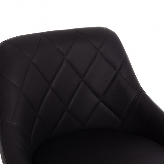 ΣΚΑΜΠΟ ΜΠΑΡ ROSE ΜΕ ΑΜΟΡΤΙΣΕΡ ΧΡΩΜΙΟΥ & ΜΑΥΡΟ PU 48x45x105Υεκ.