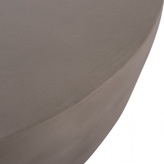 ΤΡΑΠΕΖΙ ΣΑΛΟΝΙΟΥ ΣΤΡΟΓΓΥΛΟ ALLAN FIBER CEMENT ΣΕ ΓΚΡΙ Φ92x49Υεκ.