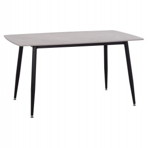 ΤΡΑΠΕΖΙ RAVEN ΚΕΡΑΜΙΚΟ TOP ΜΕ ΟΨΗ ΓΚΡΙ ΜΑΡΜΑΡΟ 140x80x74Υεκ.