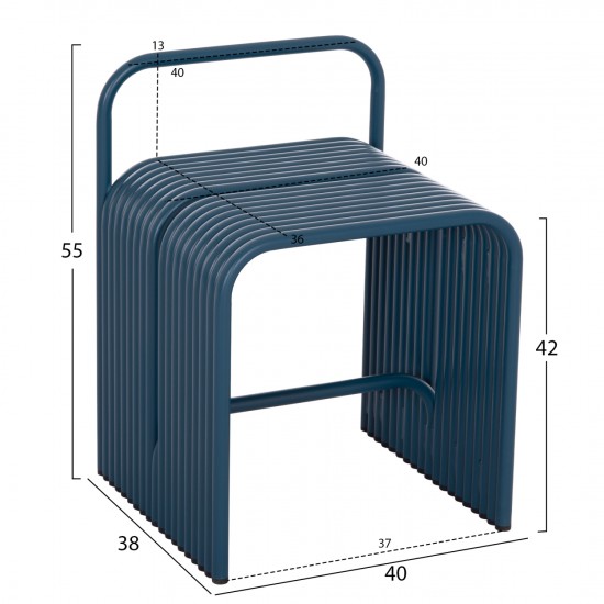 ΣΚΑΜΠΟ ΣΕΙΡΑ INTREPID ΑΛΟΥΜΙΝΙΟ ΣΕ ΜΠΛΕ ΧΡΩΜΑ 40x38x55Υεκ.