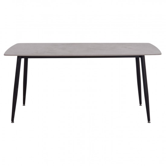 ΤΡΑΠΕΖΙ RAVEN ΚΕΡΑΜΙΚΟ TOP ΜΕ ΟΨΗ ΓΚΡΙ ΜΑΡΜΑΡΟ 160x80x74Υεκ.