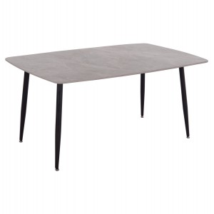 ΤΡΑΠΕΖΙ RAVEN ΚΕΡΑΜΙΚΟ TOP ΜΕ ΟΨΗ ΓΚΡΙ ΜΑΡΜΑΡΟ 160x80x74Υεκ.