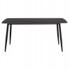 ΤΡΑΠΕΖΙ RAVEN ΚΕΡΑΜΙΚΟ TOP ΜΕ ΟΨΗ ΜΑΥΡΟ ΜΑΡΜΑΡΟ 160x80x74Υεκ.