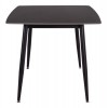 ΤΡΑΠΕΖΙ RAVEN ΚΕΡΑΜΙΚΟ TOP ΜΕ ΟΨΗ ΜΑΥΡΟ ΜΑΡΜΑΡΟ 160x80x74Υεκ.