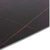 ΤΡΑΠΕΖΙ RAVEN ΚΕΡΑΜΙΚΟ TOP ΜΕ ΟΨΗ ΜΑΥΡΟ ΜΑΡΜΑΡΟ 160x80x74Υεκ.